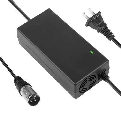 YUWYP Electric Scooter Battery Charger 67.2V 2A Battery Charger for Lithium Battery Portable Electric Bicycle Charger with 3 Pin XLR Connector