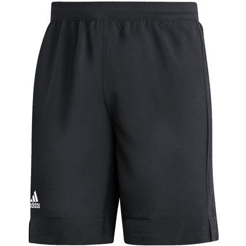 adidas Men's Stadium 9" No-Pocket Shorts Black | White LG
