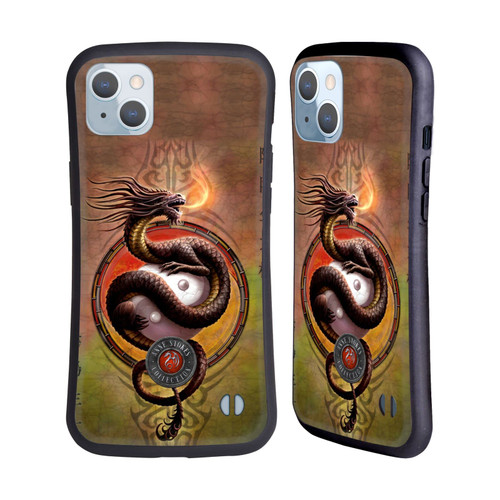 Head Case Designs Officially Licensed Anne Stokes Yin Yang Protector Dragons Hybrid Case Compatible with Apple iPhone 14 Plus