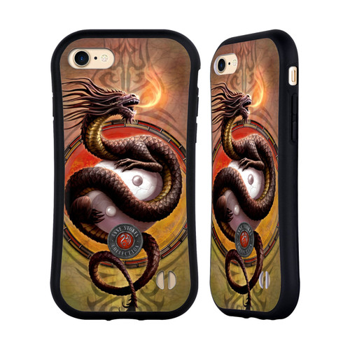 Head Case Designs Officially Licensed Anne Stokes Yin Yang Protector Dragons Hybrid Case Compatible with Apple iPhone 7/8 / SE 2020 & 2022