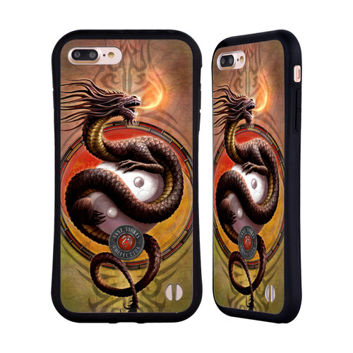 Head Case Designs Officially Licensed Anne Stokes Yin Yang Protector Dragons Hybrid Case Compatible with Apple iPhone 7 Plus/iPhone 8 Plus