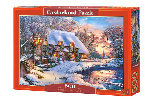 Castorland Puzzle 500 Pieces, Winter Cottage - ?-53278