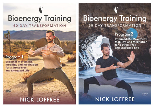 Bundle: Bioenergy Exercises 2-DVD set with Nick Loffree (YMAA Qigong) 60-Day Challenge, feel strong, healthy, and energized!