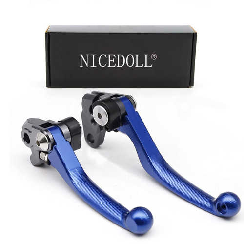 NICEDOLL for TTR 230 TTR230 2003-2019,YZ80 YZ85 2001-2014 ,WR400F 1996-1999 CNC Dirt Bike Clutch Brake Pivot Levers 3D Handle Lever Set Blue
