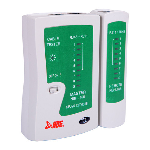 HDE RJ45 RJ11 RJ12 Cat5 Cat6 UTP Network Cable Tester for LAN Phone Wire Test Tool