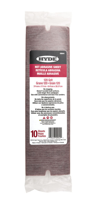HYDE 09944 Abrasive Sanding Net Sheets, 120 Grit