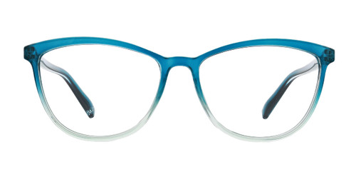 Peepers by PeeperSpecs Women's Wren Cat Eye Blue Light Blocking Reading Glasses, Teal/Aqua, 55 + 2.25