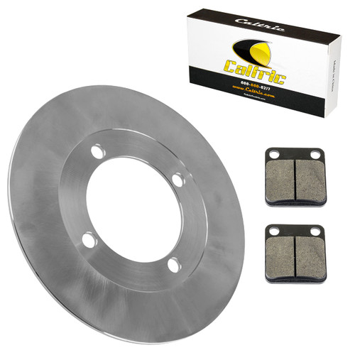 Caltric Front Left or Right Brake Disc and Pads Compatible with Suzuki Eiger 400 LTF400 LTF400F 2002-2007