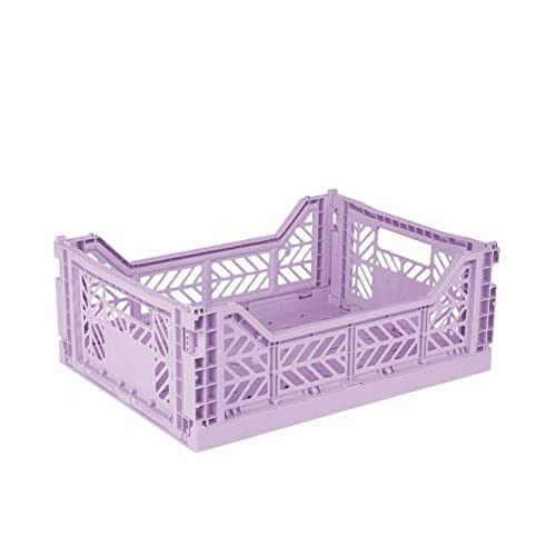 AYKASA Collapsible Storage Bins, Plastic Crate for Storage, Collapsible Crate, Utility Stackable Box, Collapsible storage box, Milk crate Collapsible storage AYKASA Collapsible Storage Bins, Plastic Crate for Storage, Collapsible Crate, Utility Stackable Box, Collapsible storage box, Milk crate Collapsible storage