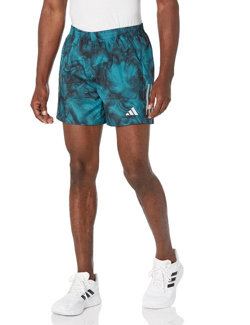 adidas Men's Own The Run Short, Arctic Fusion/Black, Medium 5 Inches