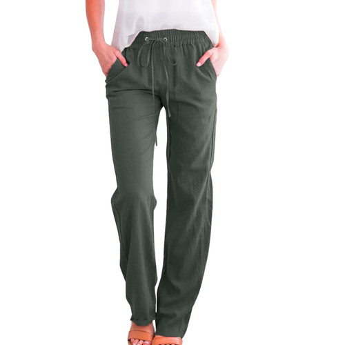 AopnHQ Wide Leg Work Pant Wide Leg Plus Size Pant Wide Leg Summer Pant Boho Pants Women Khaki Capri Plus Size Plus Size Pant Work Casual Capri Yoga Pant with Pockets