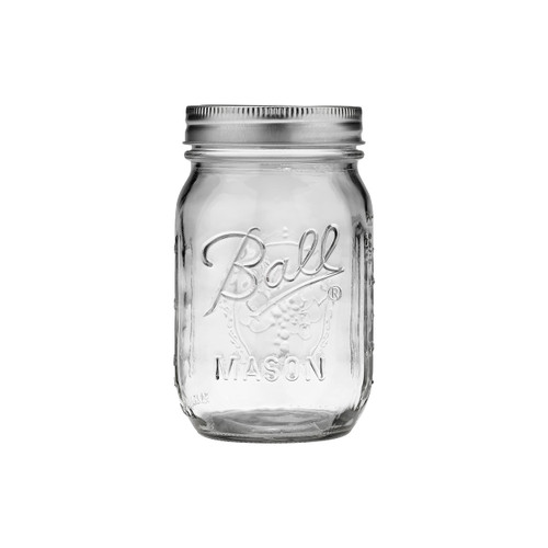 Ball Regular Mouth Pint (16 oz.) Mason Jars with Lids & Bands, for Canning or Drinkware, 8 Count Ball Regular Mouth Pint (16 oz.) Mason Jars with Lids & Bands, for Canning or Drinkware, 8 Count