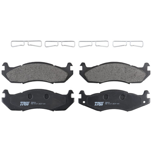 TRW Pro TRM0203 Disc Brake Pad Set For Jeep Cherokee 1985-1993, Front, And Other Applications