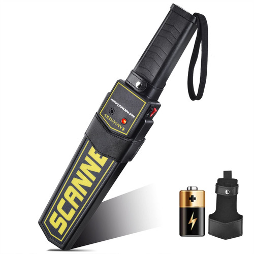 Handheld Metal Detector Wand,Security Wand,Portable Adjustable Sound & Vibration Alerts, Detects Weapons Knives Screw (High Sensitivity, Black) Handheld Metal Detector Wand,Security Wand,Portable Adjustable Sound & Vibration Alerts, Detects Weapons Knives Screw (High Sensitivity, Black)