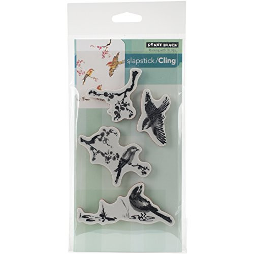 Penny Black PB40376 Winged Beauty Cling Rubber Stamp Sheet, 5 x 6.5