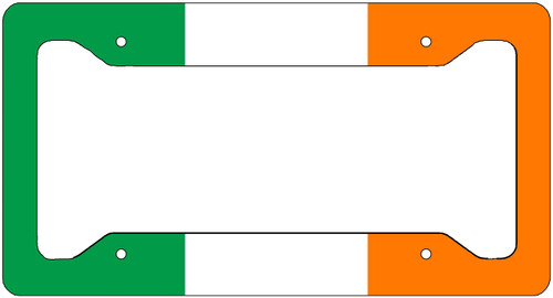 Ireland Flag License Plate Frame Novelty Auto Car Tag Vanity Gift Irish Flag