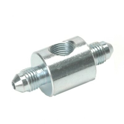 Pacific Customs Brake Light Switch Tee Adapter for AN #3 Brake Lines And 1/8 NPT Port - Male/Male