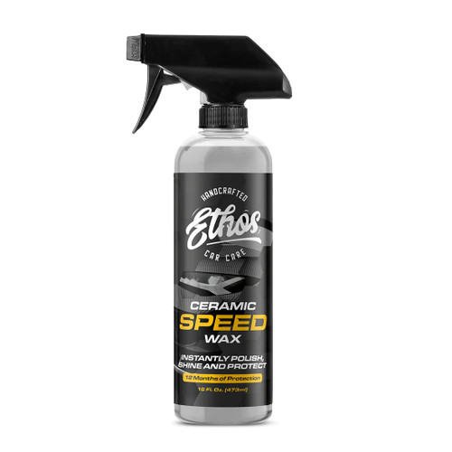 Ethos Ceramic Speed Wax - Ceramic Spray Coating Car Wax Polish Spray Hydrophobic Top Coat Polish Formulated With Reactive Sio2 Copolymers - 16 Fl Oz.