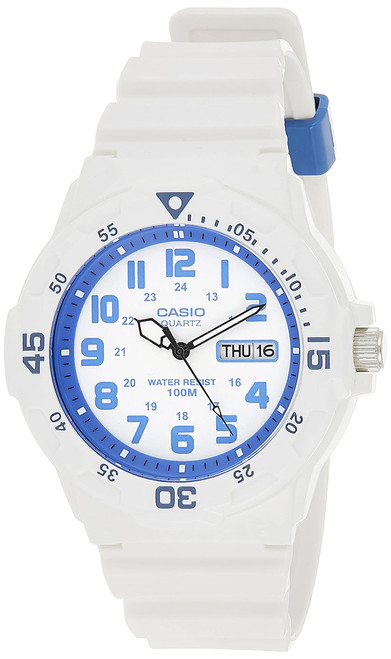 Casio Collection MRW-200HC-7B2 Military Men's Quartz Watch, White, Strap.