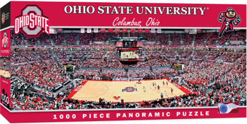 MasterPieces 1000 Piece Sports Jigsaw Puzzle - NCAA Ohio State Buckeyes Basketball Panoramic - 13"x39" MasterPieces 1000 Piece Sports Jigsaw Puzzle - NCAA Ohio State Buckeyes Basketball Panoramic - 13"x39"
