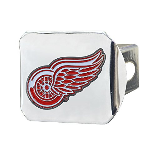 Fanmats NHL Detroit Red Wings NHL - Detroit Red Wingscolor Hitch - Chrome, Team Color, One Size
