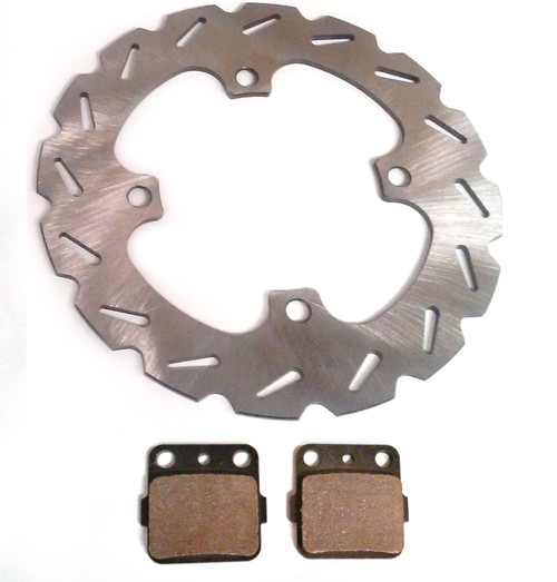 ATV Parts Connection ATVPC Rear Brake Rotor with Pads for Honda SporTrax TRX400EX 99-08 & TRX400X 09-14