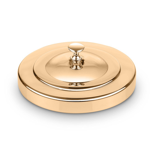 Steadfast Selections - (Bread Tray Lid) Premium Gold Communion Trays for Churches | Communion Set | Communion Plates for Church | Communion Tray Set | Communion Supplies | Church Communion Ware