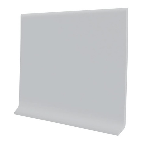 Proflex Light Gray Vinyl Wall Base 4 inch X 20 ft - Wall Base Trim with Super Strong Peel and Stick Adhesive Back - Flexible Self Stick Vinyl Wall Base - Easy Install Vinyl Floor Base with Toe