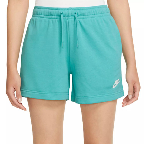 Nike Women's Sportswear Club Fleece Shorts (as1, Alpha, xx_l, Regular, Regular, Washed Teal, Regular Fit)