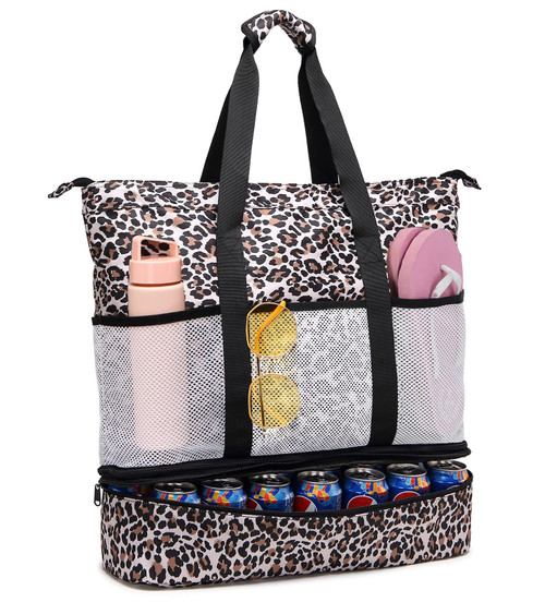 JIANYA Beach Bag Women Waterproof Sandproof Beach Tote Bags with Cooler Top Zipper Large Totes for Beach Pool Travel Daily JIANYA Beach Bag Women Waterproof Sandproof Beach Tote Bags with Cooler Top Zipper Large Totes for Beach Pool Travel Daily