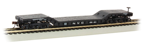 Bachmann Trains - 52' Center Depressed Flat Car New York Central #498991 - HO Scale Bachmann Trains - 52' Center Depressed Flat Car New York Central #498991 - HO Scale