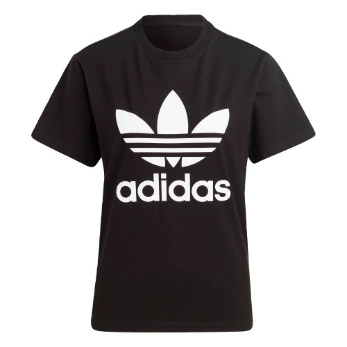 adidas Originals Women's Trefoil T-Shirt, Black, Large