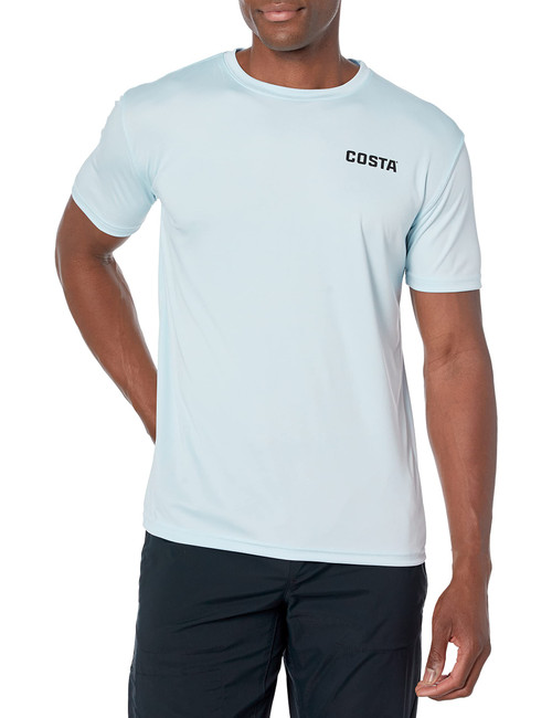 Costa Del Mar Tech Insignia Dorado Short Sleeve, Arctic Blue, XX-Large