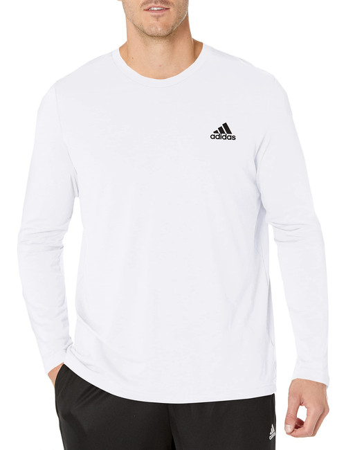 adidas mens FR Long Sleeve Tee White X-Large