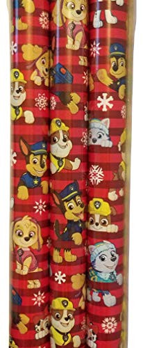 Nickelodeon Paw Patrol Red Theme Gift Wrapping Paper 20 sq ft. (1 Roll)