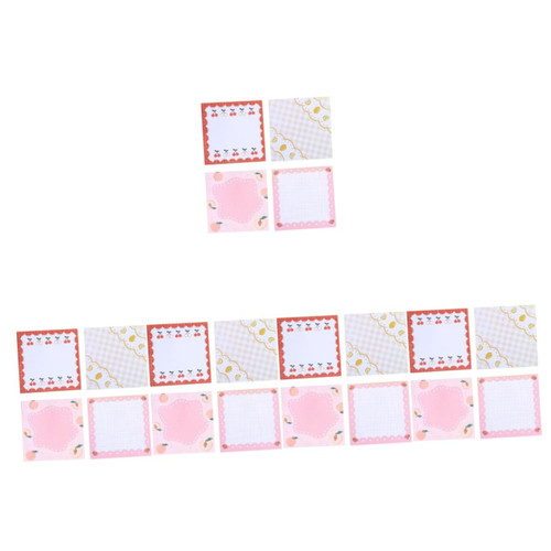 Operitacx Label Sticker 20 Pcs s Blank Notepad Desk Notepad Labeling Stickers Colored Sticky Page Marker Smooth Writing Stick Notes Office Memo Stickers Removable Memo Stickers