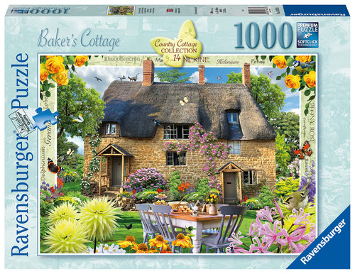 Ravensburger Country Cottage No.14 - Baker's Cottage 1000 Piece Jigsaw Puzzles for Adults & Kids Age 12 Years Up Ravensburger Country Cottage No.14 - Baker's Cottage 1000 Piece Jigsaw Puzzles for Adults & Kids Age 12 Years Up