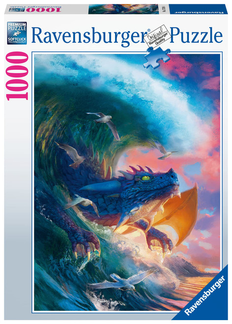 Ravensburger - 1000 Piece Jigsaw Puzzle - Dragon Race - Adults and Children from 14 Years Old - Premium Jigsaw Puzzle - 17391