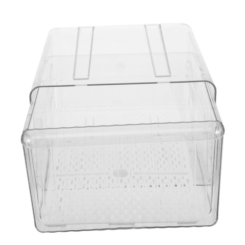 BESTOYARD Refrigerator Storage Box Plastic Storage Drawers Clear Plastic Storage Bins Plastic Drawers Plastic Storage bin with Drawer Stackable Storage Drawers Refrigerator Storage bin Egg