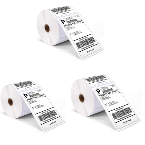 4"x6" Thermal Shipping Address Labels - Direct Thermal Shipping Labels 4"x6" for Label Printer - Address Label Paper Compatible with MUNBYN, Rollo, and Other Thermal Printer, 3 Pack(250 Roll/Pack) 4"x6" Thermal Shipping Address Labels - Direct Thermal Shipping Labels 4"x6" for Label Printer - Address Label Paper Compatible with MUNBYN, Rollo, and Other Thermal Printer, 3 Pack(250 Roll/Pack)