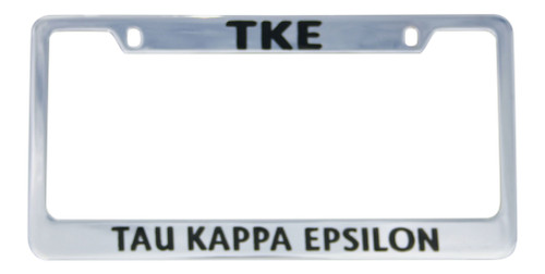 Tau Kappa Epsilon Chrome Car Tag Frame Tau Kappa Epsilon Chrome Car Tag Frame