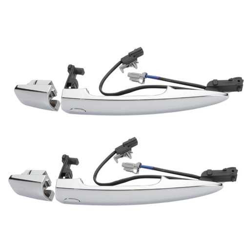 Swgaunc Exterior Door Handles Fit for Nissan Sentra Murano Maxima Leaf Front Left and Right Side with Sensor and Smart Keyless Entry System Replace 806469N00A 12459871 806451AA0A?2PCS ?