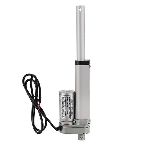 MYFULLY Electric Stroke Linear Actuator | DC 12V Heavy Duty 4'' Linear Actuator Motor with Mounting Bracket 900N(225lbs) Max. Lift 10mm/s for Auto Car RV Electric Door Opener (100MM Stroke Length, 1)