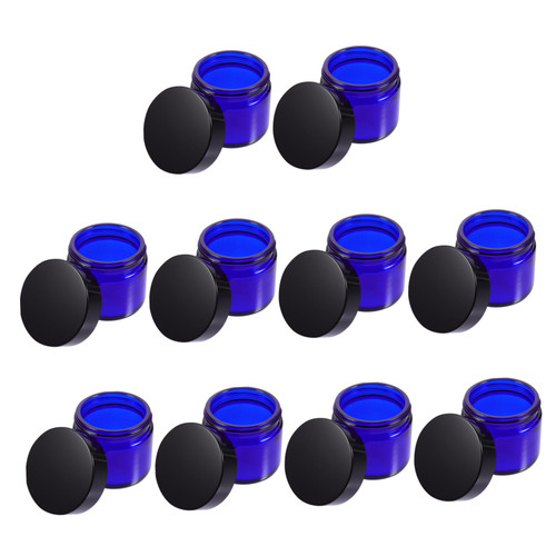 TEHAUX 10pcs Homemade Candle Cups Clear Candle Jars Container Tea Light Candle Holders Glass Terrarium with lid Empty Candle Glass Scented Candle tin Glass jar Glass Candle jar