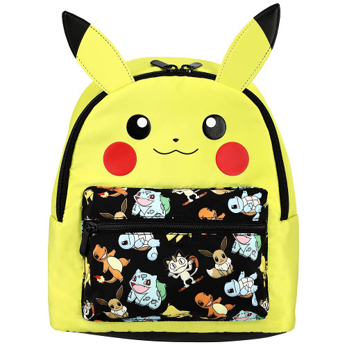 Bioworld Pokemon's Pikachu Adorable Mini Backpack with 3d Ears Bioworld Pokemon's Pikachu Adorable Mini Backpack with 3d Ears