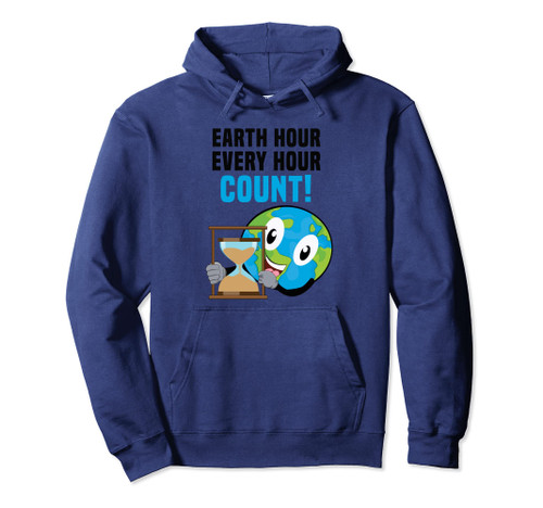 Kawaii Every Hour Count Protect Save World Hour Day Earth Pullover Hoodie