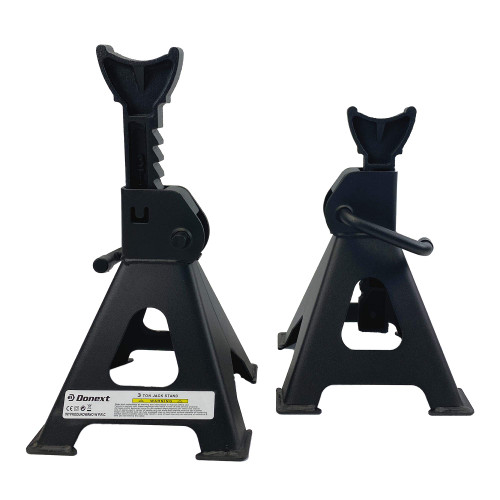 Donext Jack Stands 3 Ton (6,500 lb) Capacity Steel, 1 Pair Black Lifting Stand Adjustable Jack Stands