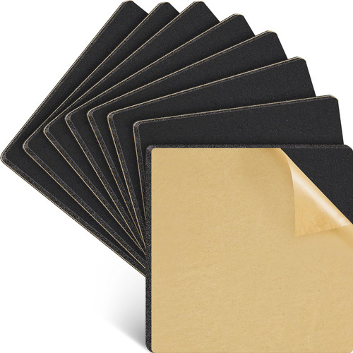 Frienda 8 Pcs Foam Padding Sheet 3/4 Inch Adhesive Foam Sheets with Adhesive Backing, Neoprene Foam Sheet Insulation Anti Vibration Foam Rubber Pads for Furniture Cars Speakers, 12 x 12 Inch