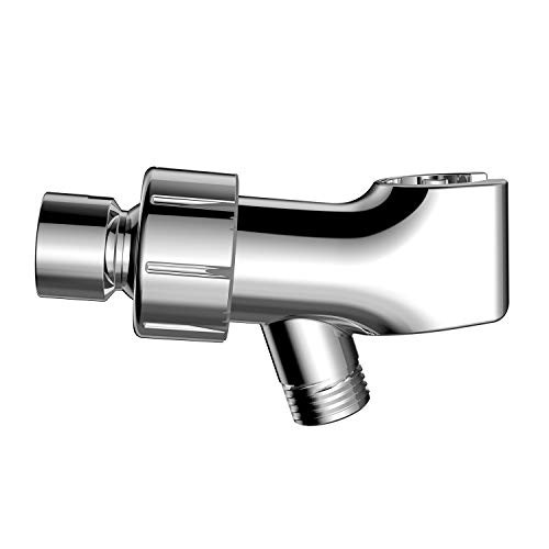 Samodra shower head holder, Adjustable Handheld Shower Arm Bracket With Brass Connector (Chrome)