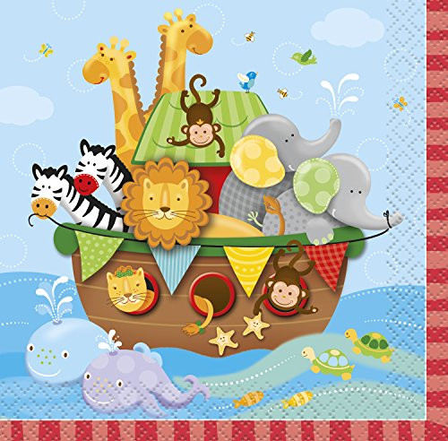 Noah's Ark Baby Shower Cocktail Napkins, 16ct
